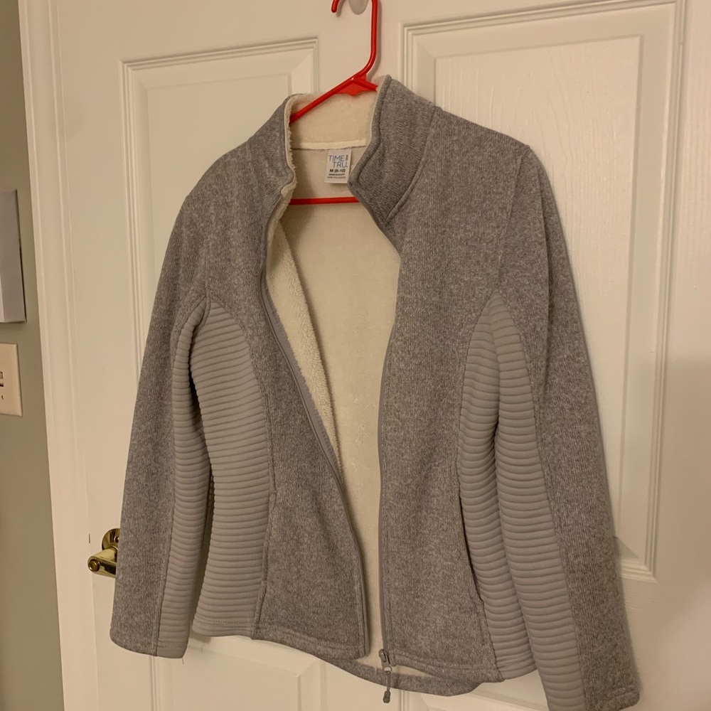 Lined zip up jacket